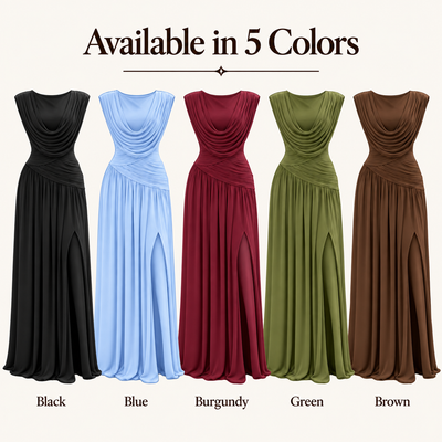 Avaralane Athena Draped Maxi Dress